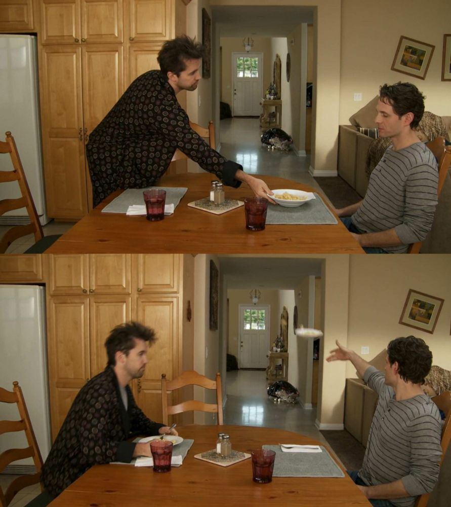 Always sunny plate throw meme