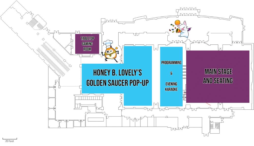 Upper level event map
