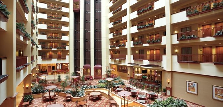Interior shot of the host hotel