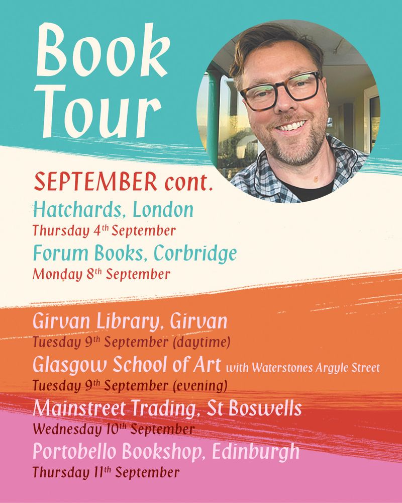 The Two Roberts Book tour dates:
4 Sept - London
8 Sept - Corbridge
9 Sept - Daytime Girvan
9 Sept - Glasgow
10 Sept - St Boswells
11 Sept - Edinburgh