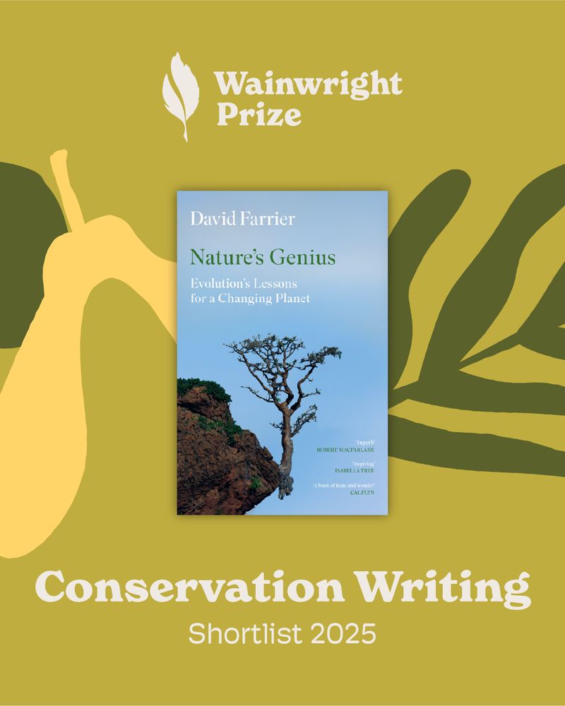 Nature's Genius by David Farrier: Shortlisted for the 2025 Wainwright Prize for Conservation Writing