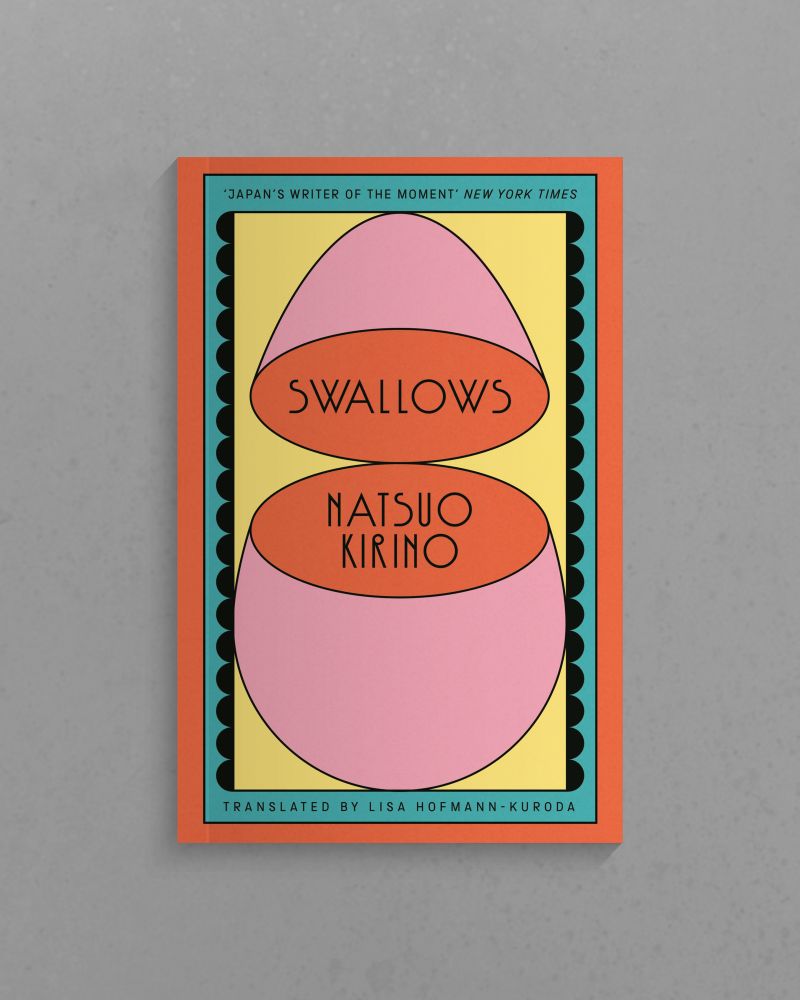 The trade paperback cover for Swallows by Natsuo Kirinon sitting  against a grey background
