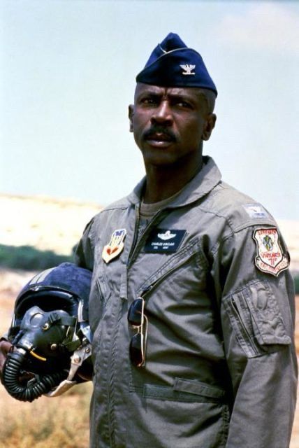 Louis Gossett Jr as Chappy in Iron Eagle.