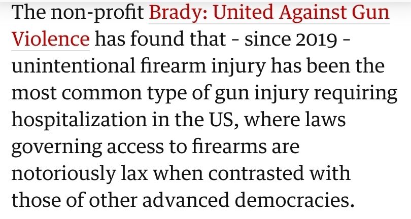 Quote from guardian article about a man shot by his pitbull