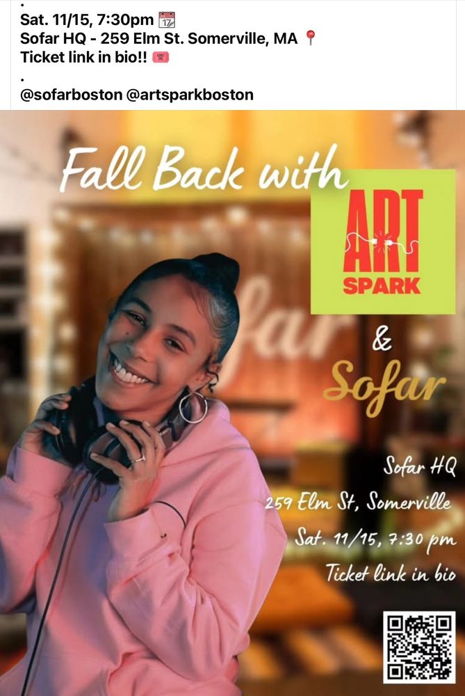 Just Jill my friend.💙
Join me this Saturday night with ArtSpark & Sofar Boston in Davis Square where I'll be performing! 🎤
.
Sat. 11/15, 7:30pm 📆
Sofar HQ - 259 Elm St. Somerville, MA 📍
Ticket link in bio!! 🎟
.
@sofarboston @artsparkboston