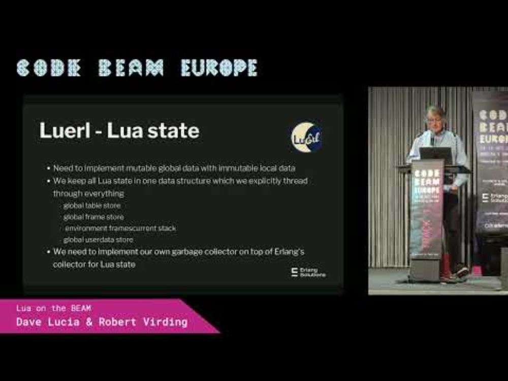 Lua on the BEAM - Dave Lucia & Robert Virding | Code BEAM Europe 2024