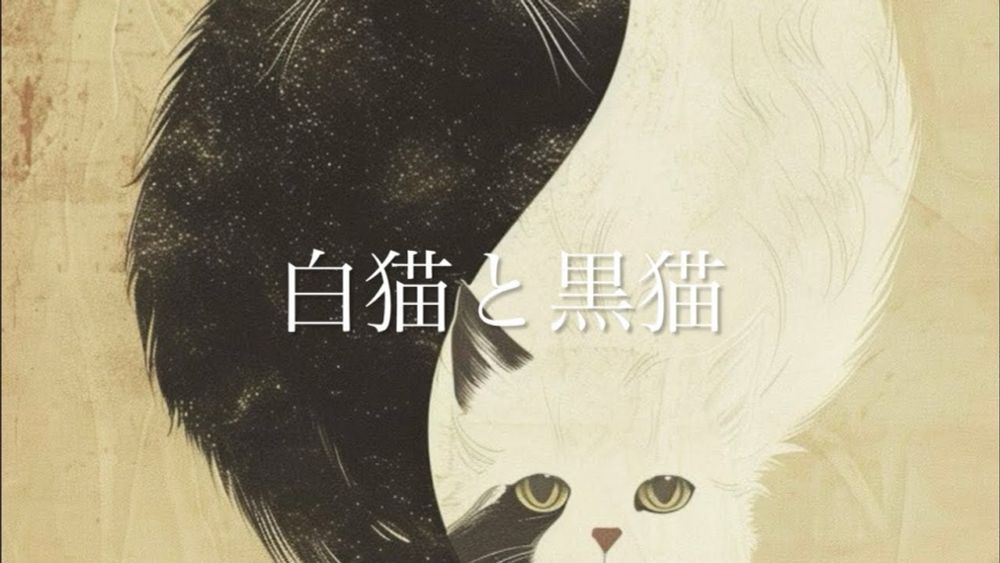 白猫と黒猫