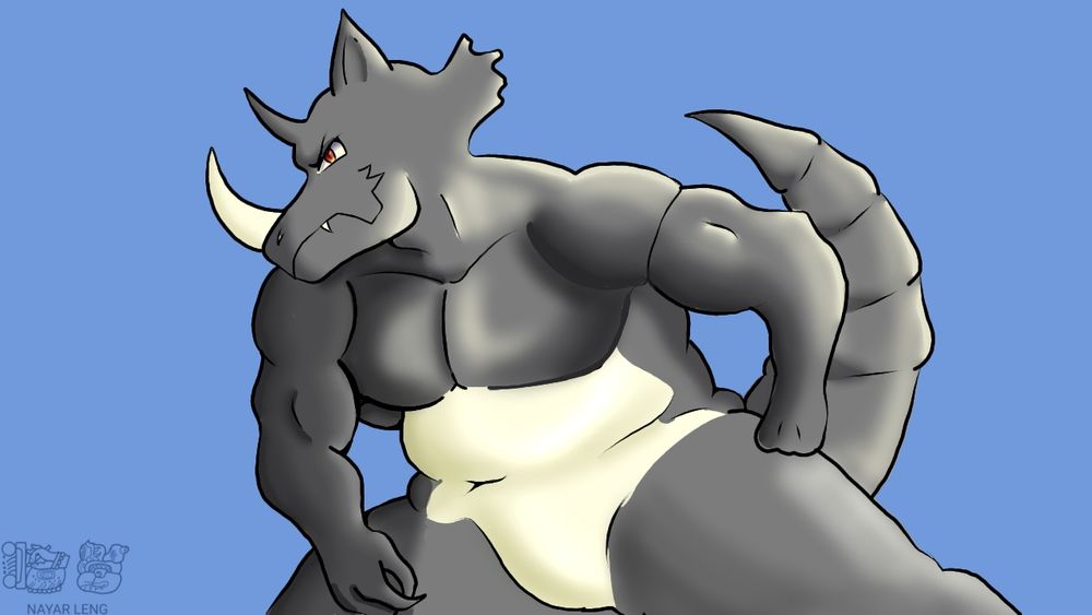 Rhydon Pokémon fanart 