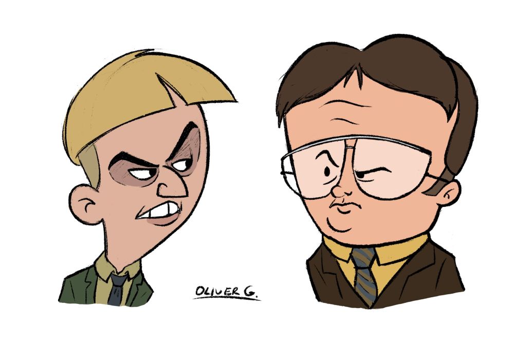 Gareth Keenan and Dwight Schrute