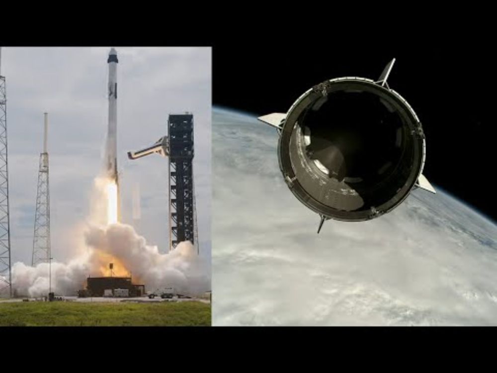 SpaceX Crew-9 launch and Falcon 9 first stage landing