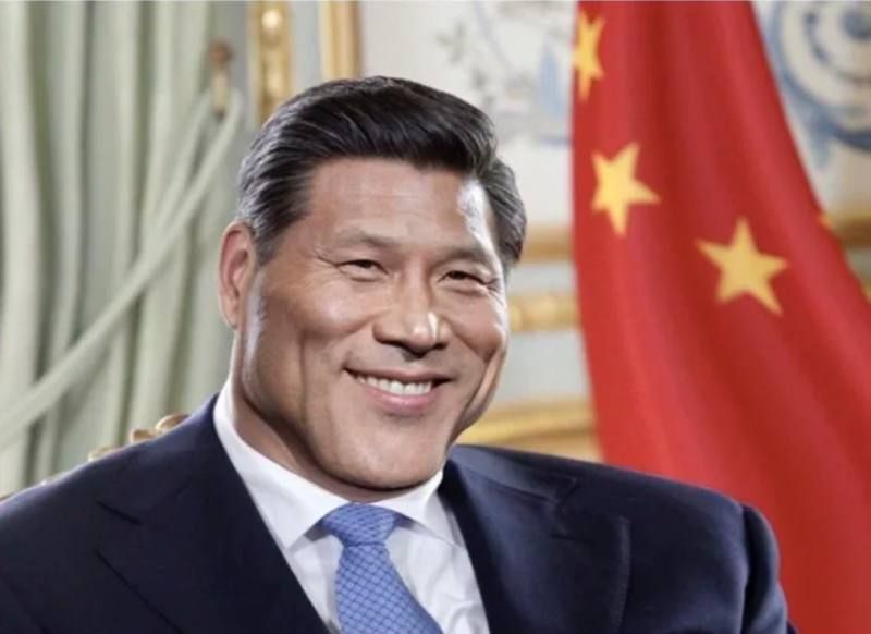 Digitally altered image of Chinese chairman Xi Jiping, with extra masculine features, commonly known as a Chad