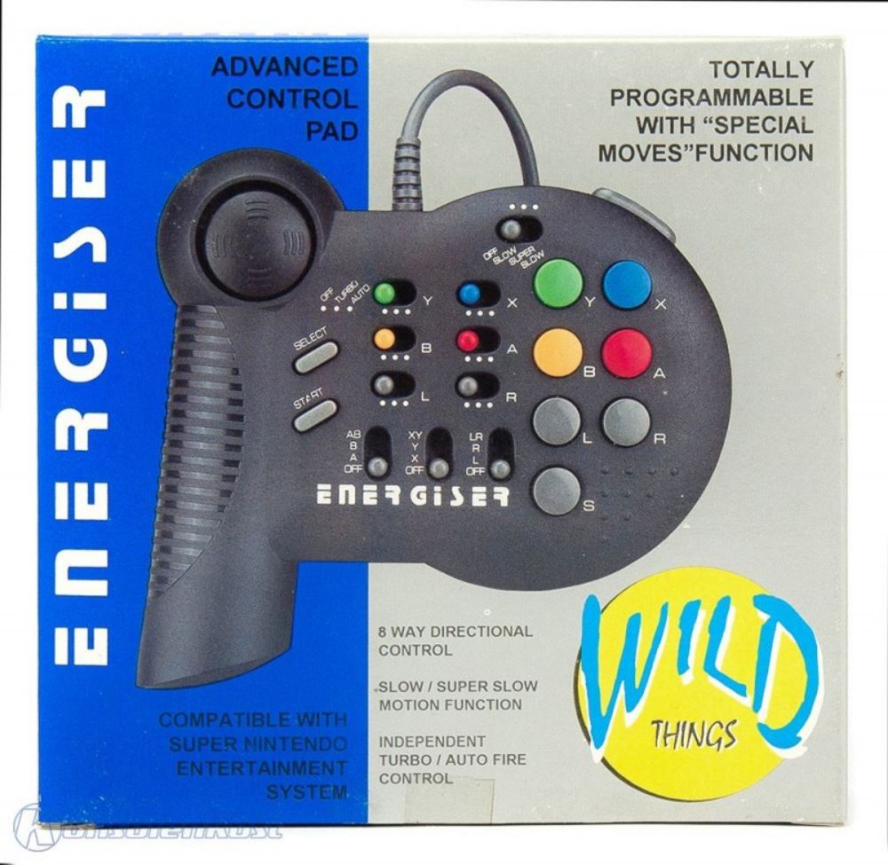 SNES - Controller / Pad Energiser mit Turbo, Slow, Autofire und Macros #schwarz [Wild Things] (gebraucht) | Konsolenkost