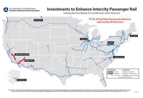 FACT SHEET: President Biden Announces Billions to Deliver World-Class High-Speed Rail and Launch New Passenger Rail Corridors Across the Country | The White House