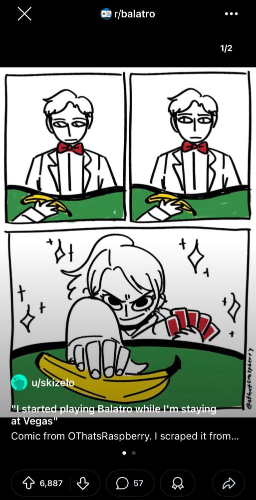my balatro comic shared on Reddit 
