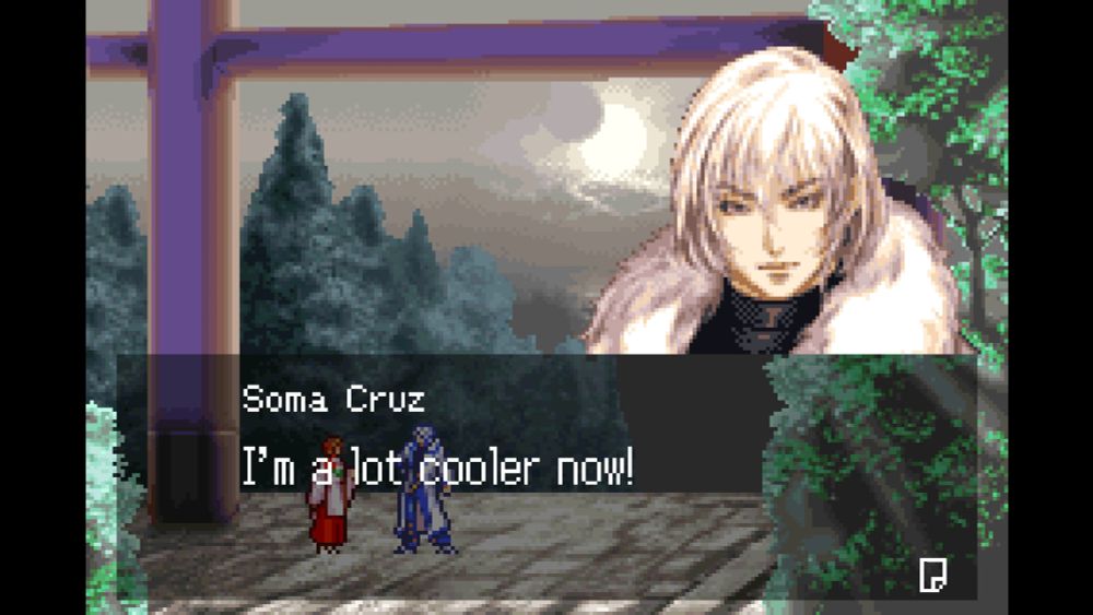 Soma after obtaining all souls in Dracula's Castle: I'm a lot cooler now!