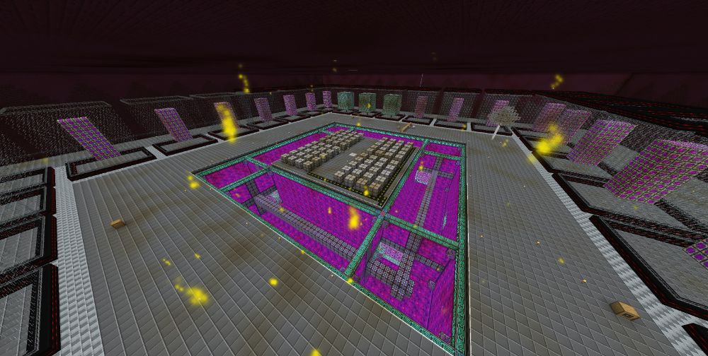 Once more further progress on the ME System, now with blocks inside to prevent being able to see machinery through it.