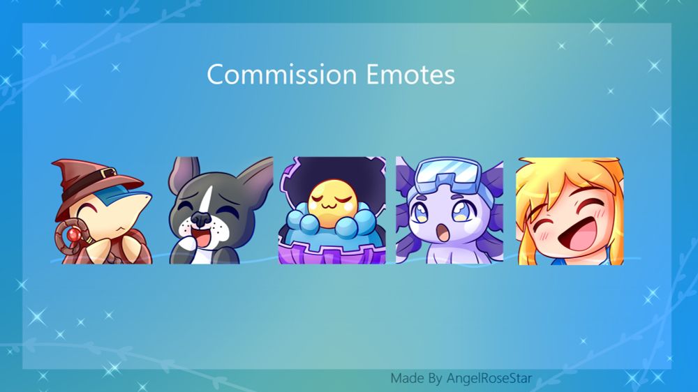 Display of emotes I have made in the past months