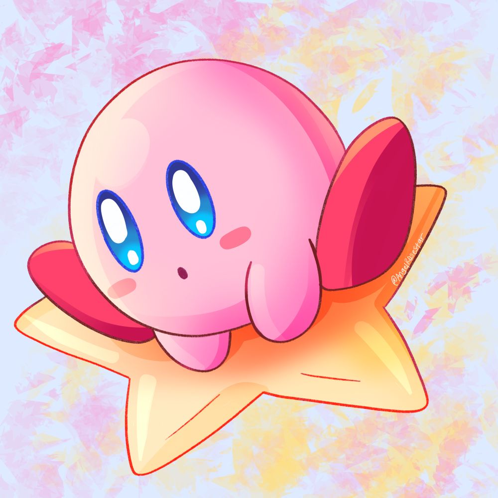 Kirby on a star
