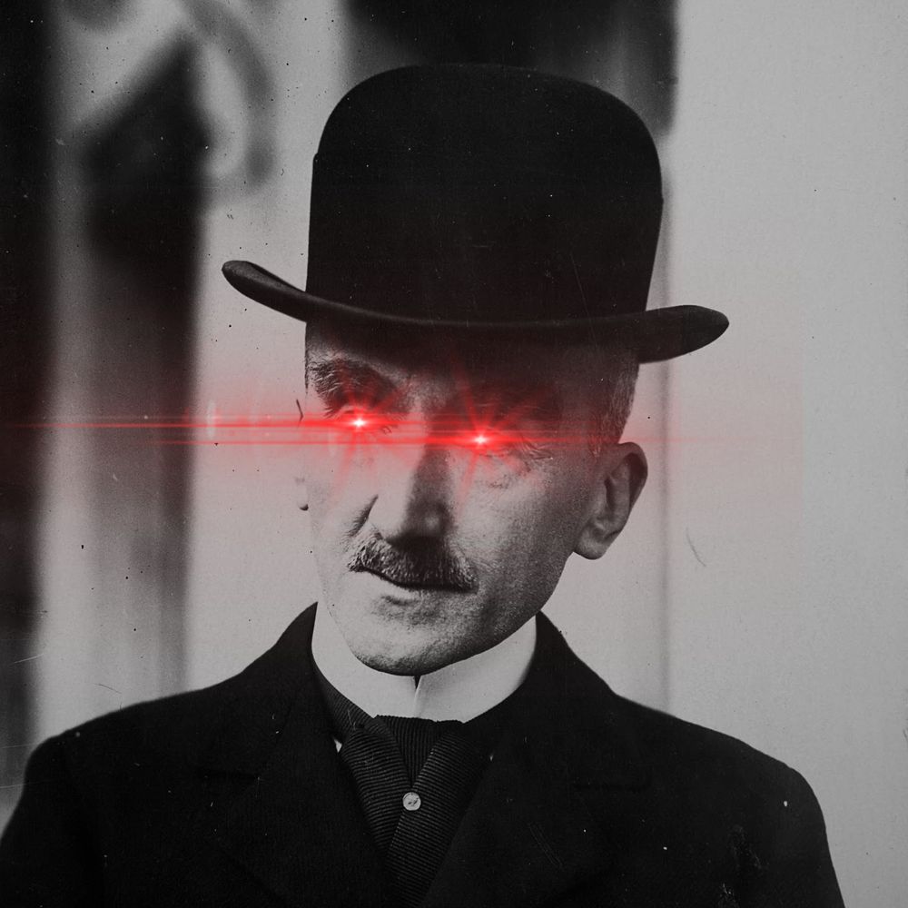 Henri Bergson laser eyes