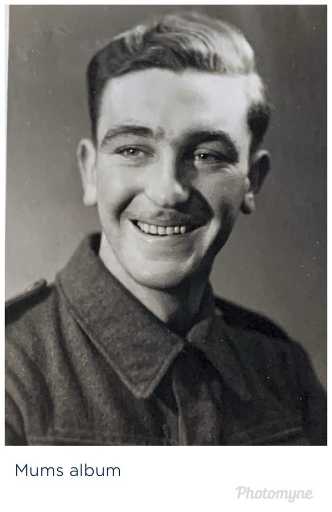 B & W photo of a young soldier