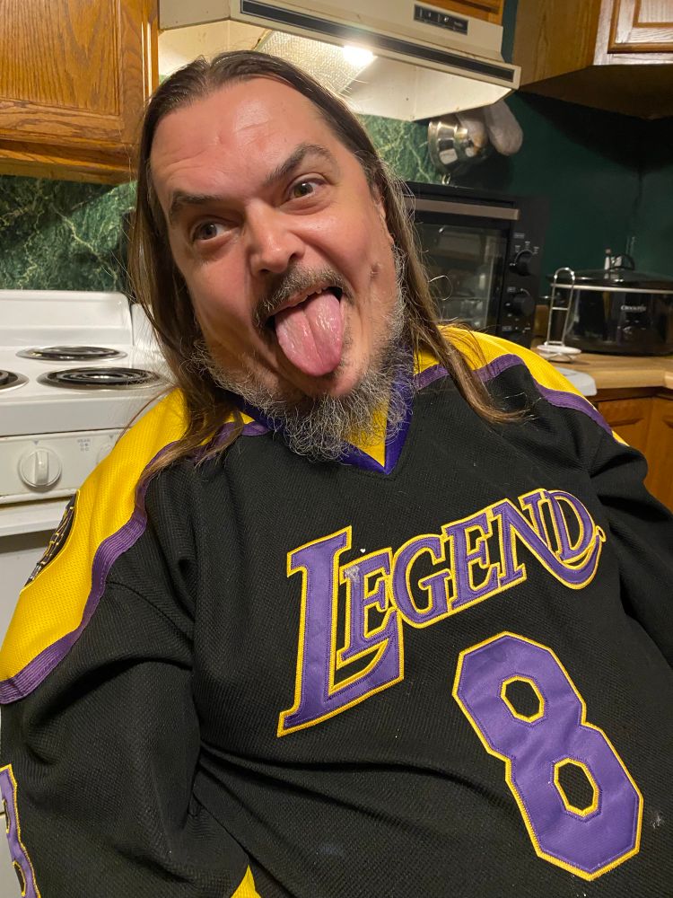 It’s a photo of a lunatic. 