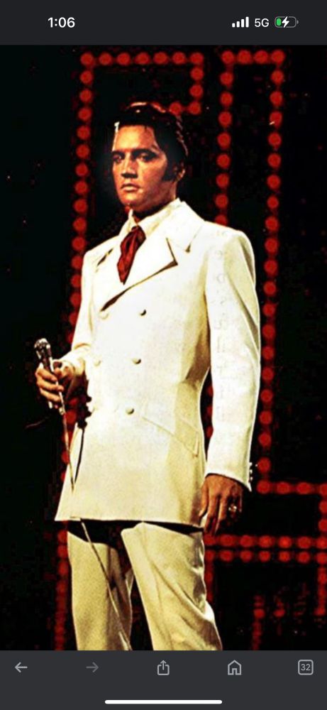 Photo of Elvis in the If I Can Dream live event recorded in the 60s