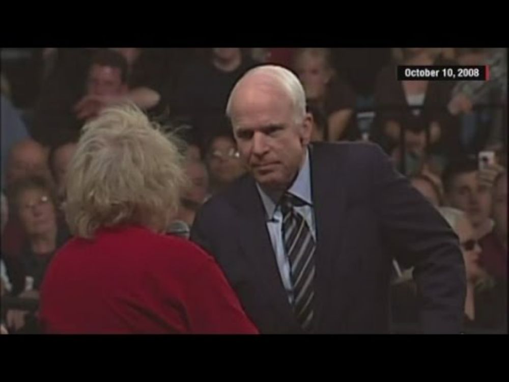 Flashback: McCain tells supporter Obama is 'a decent...