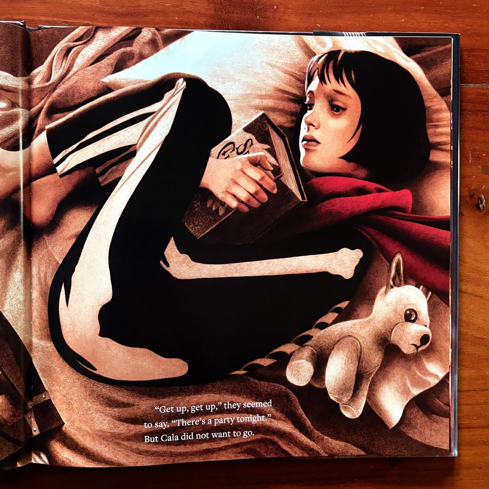 Interior spread from "The Invisible Parade” by Leigh Bardugo & John Picacio