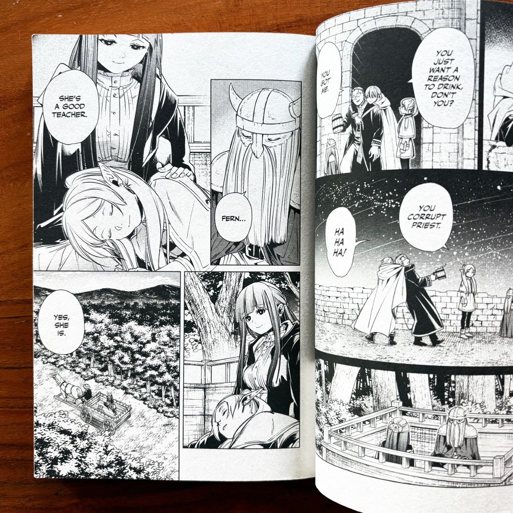 Interior spread from ”Frieren: Beyond Journey’s End — Vol 2”, story by Kanehito Yamada, art by Tsukasa Abe