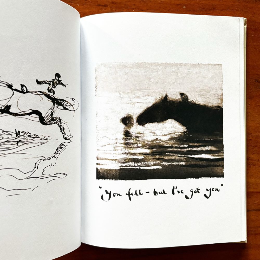 Interior spread from “The Boy, the Mole, the Fox and the Horse” by Charlie Mackesy