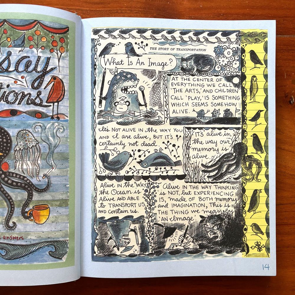Interior spread from “What It Is” by Lynda Barry