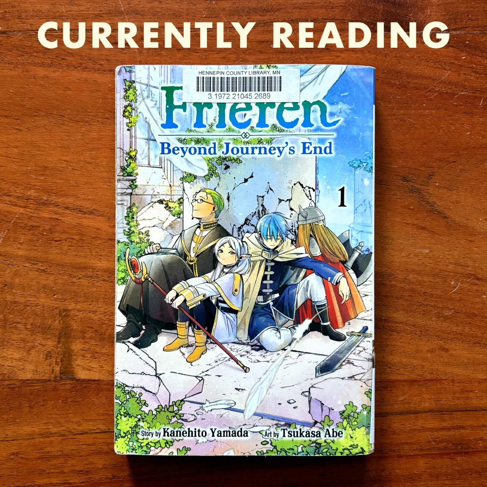 Cover of ”Frieren: Beyond Journey’s End — Vol 1”. Story by Kanehito Yamada, art by Tsukasa Abe.