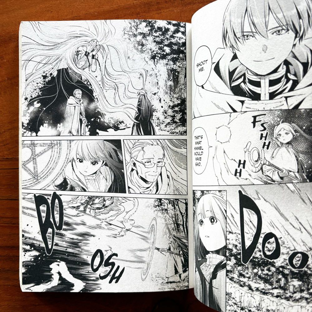 Interior spread from ”Frieren: Beyond Journey’s End — Vol 2”, story by Kanehito Yamada, art by Tsukasa Abe