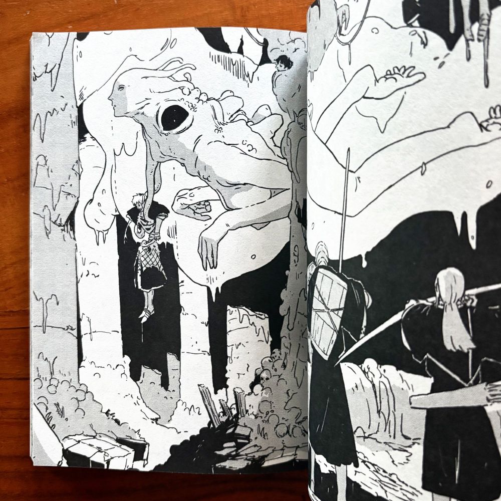 Interior spread from “Tower Dungeon - 1” by Tsutomu Nihei