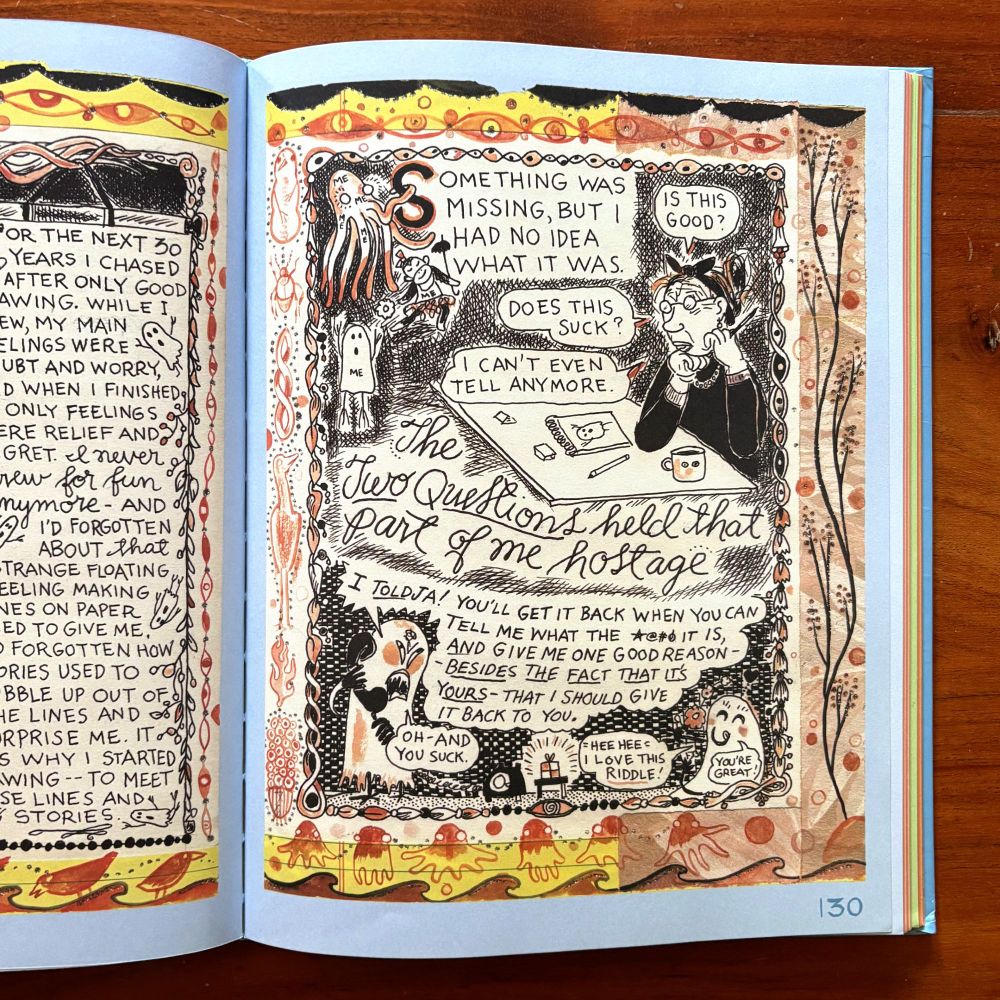 Interior spread from “What It Is” by Lynda Barry