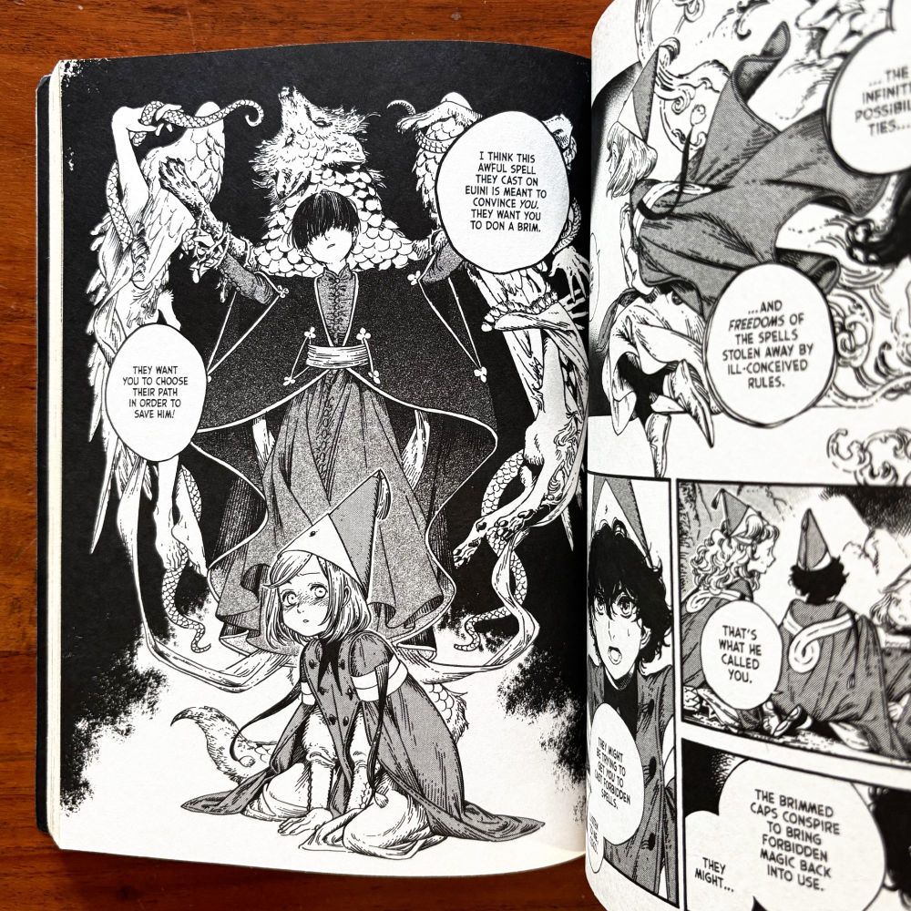 Interior spread from “Witch Hat Atelier: Volume 5” by Kamome Shirahama