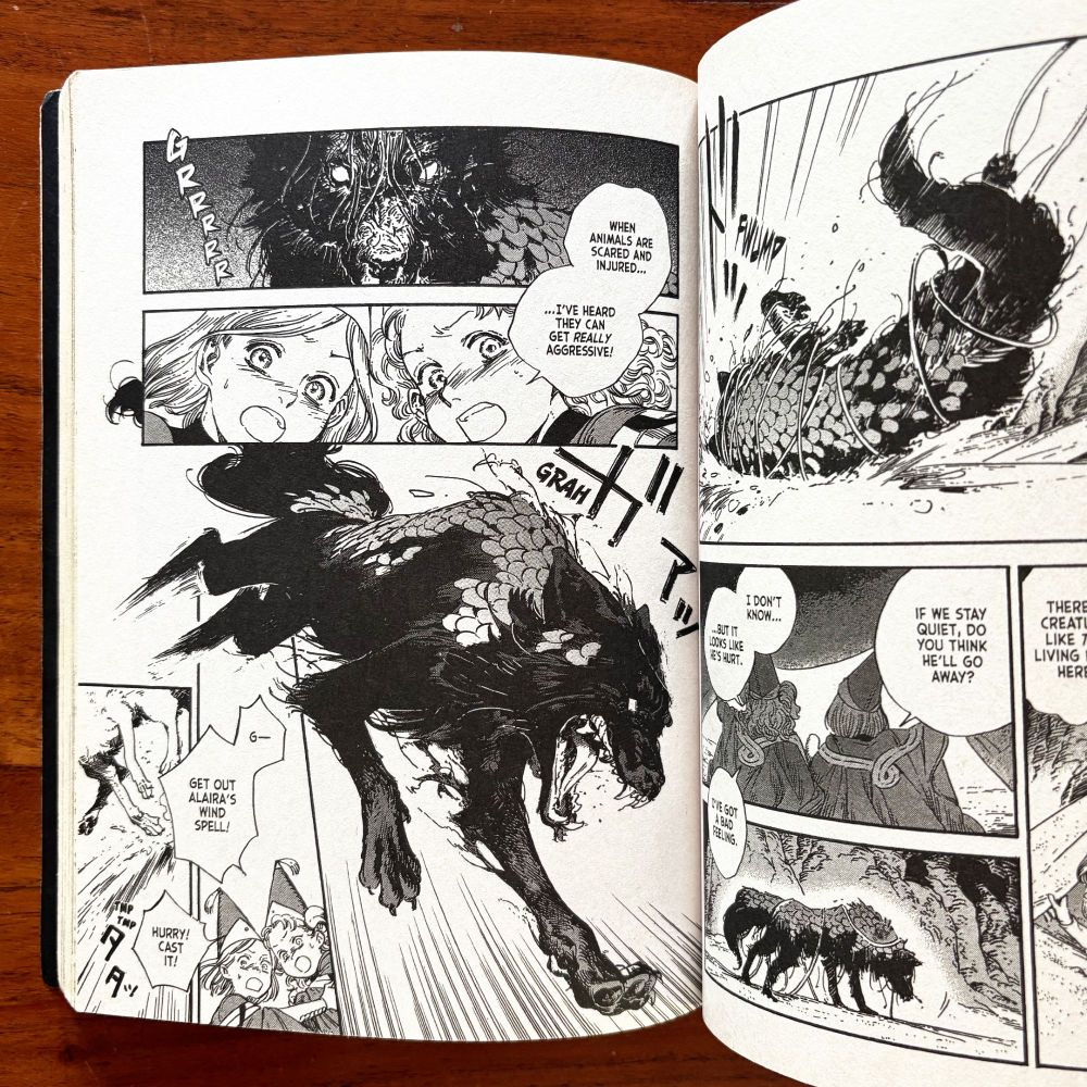 Interior spread from “Witch Hat Atelier: Volume 5” by Kamome Shirahama