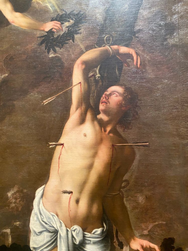 Pedro Orrente
Saint Sebastian (detail)
Oil on canvas
Valencia Cathedral