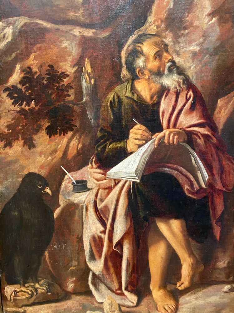 Pedro Orrente
Saint John the Evangelist on Patmos (detail)
Ca. 1620. Oil on canvas.
Museo del Prado 