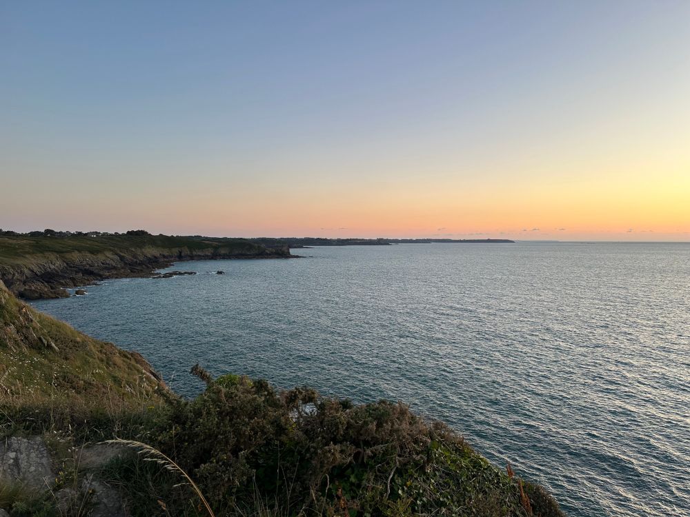 Un paysage de la côte d’émeraude 