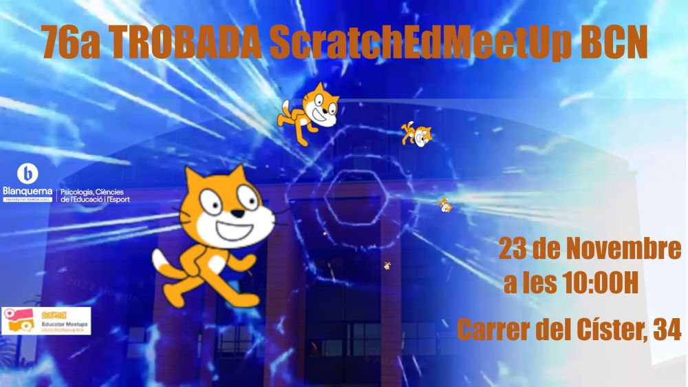 Cartell de la 76 trobada ScratchEdMeetUp de Barcelona