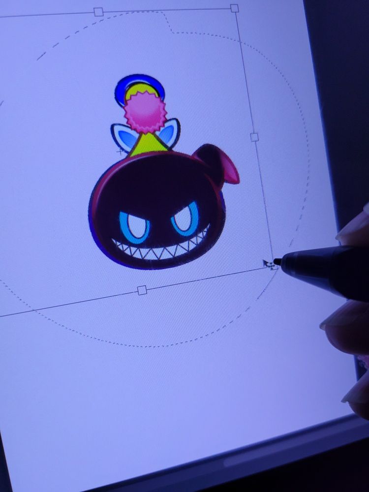 Pretty sure it's supposed to be in the center of the box