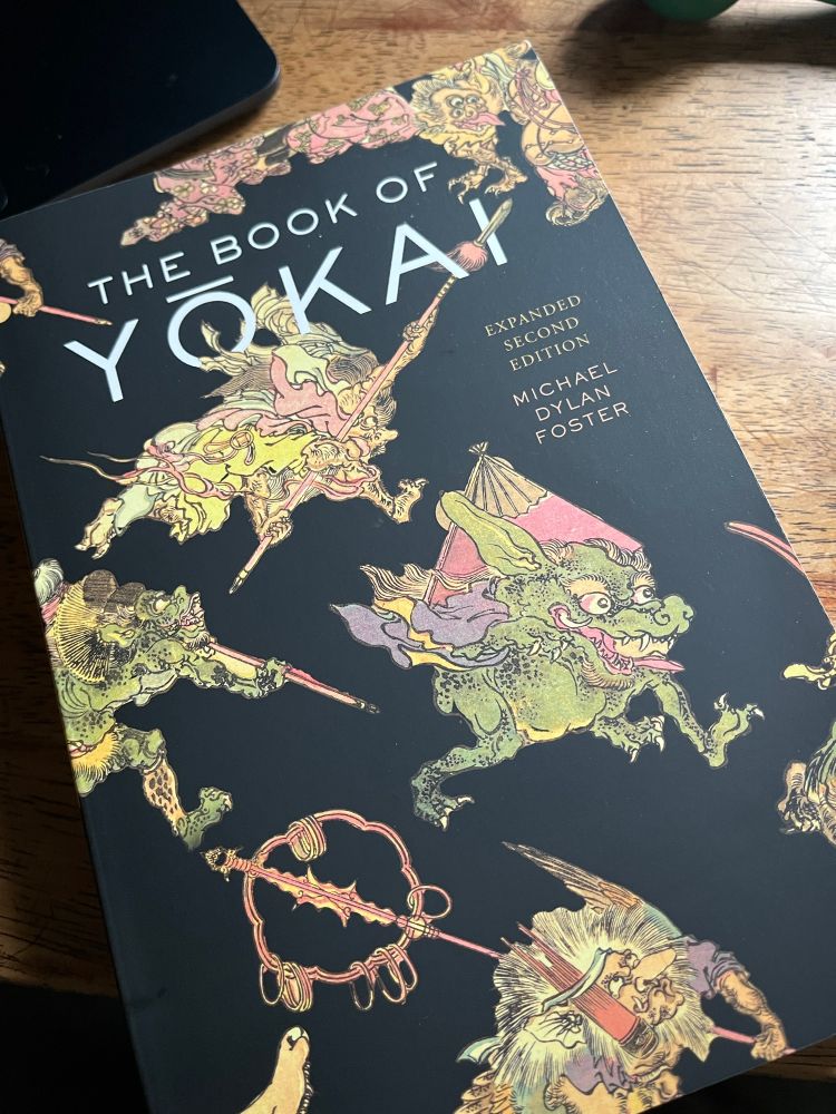 New trade pb of The Book of Yokai 2nd edition on wooden table