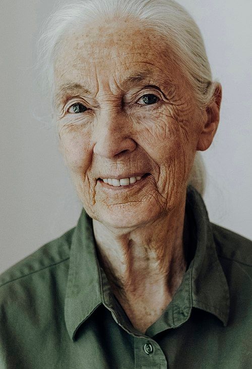 Saß Bild zeigt eine Portrait-Aufnahme vom Jane Goodall