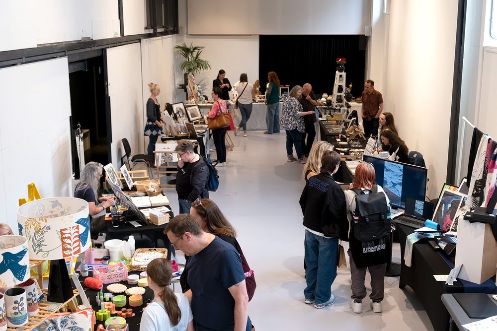 Centrespace filled with stalls and people
