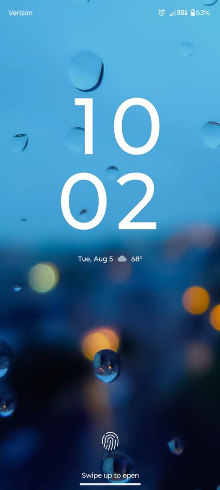 Windows Phone style lock screen pic