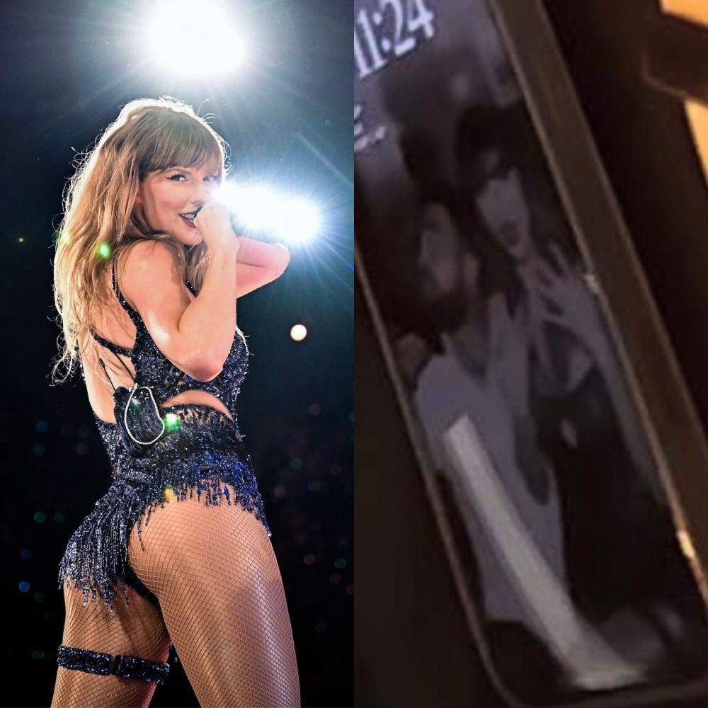 Picture of Travis’ lockscreen featuring Taylor