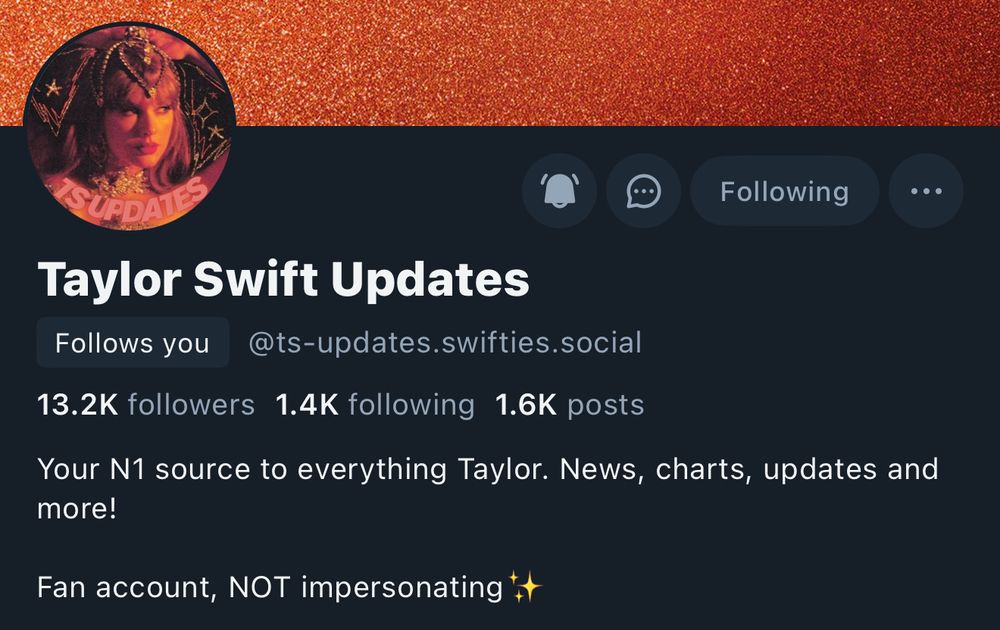 Screenshot of my profile with post notifications on