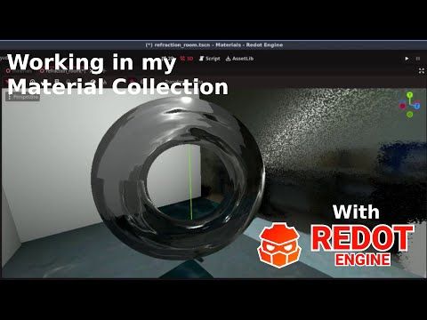 Working on My Materials Collection With Redot Engine