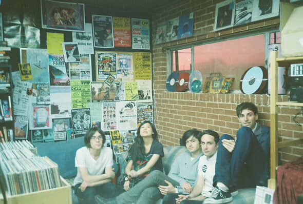 Christoph Peggy Kurt alex and Kip inside revolver records 2011